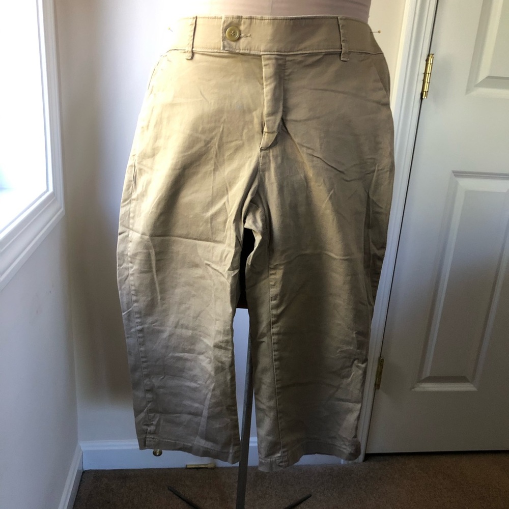 Lee Riders cotton capri pants comfort fit waist